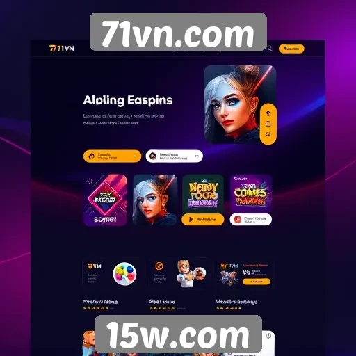 Mudanças na interface do usuário do 71vn.com